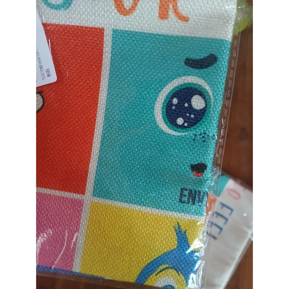 2 Inside Out 2‎ Pillow Case Burlap/canvas 18 by 18